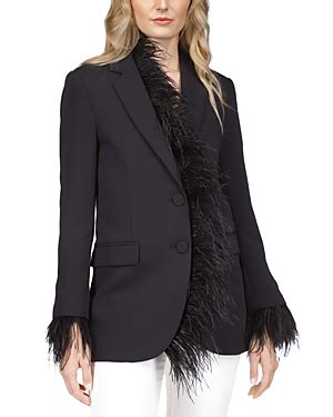 michael kors feather blazer|michael kors black suit.